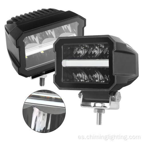 Barra de luz LED de doble fila de doble fila al por mayor 12V 24V 30W 4.5 pulgadas Barra LED Luz